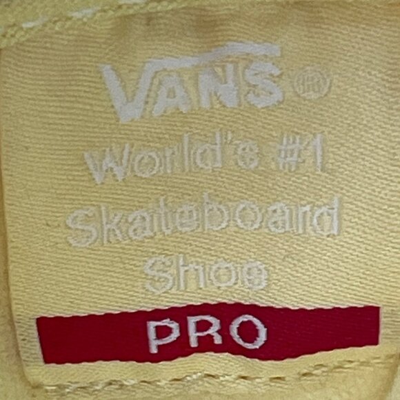 Vans Old Skool Yellow Canvas & Suede Pro Ultracush HD Skateboard Sneakers Size 8 - Picture 9 of 11